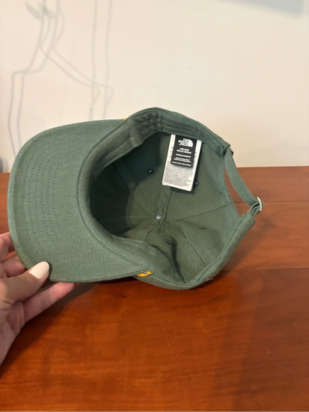 NWOT The North Face Green Rope Cord Strapback Hat - Picture 2 of 8